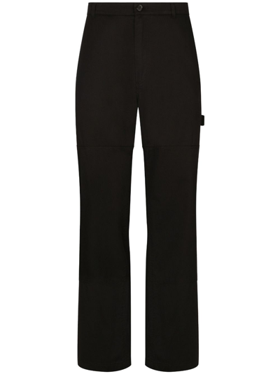 Dolce & Gabbana Slim-cut Tailored Trousers In Black