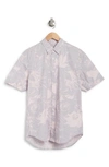 Coastaoro Astor Printed Short Sleeve Shirt In Aster Pink