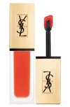Saint Laurent Tatouage Couture Liquid Matte Lip Stain In Red