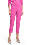 Theory Treeca Good Wool Cropped Pants In Carnation