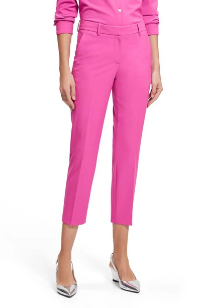 Theory Treeca Good Wool Cropped Pants In Carnation