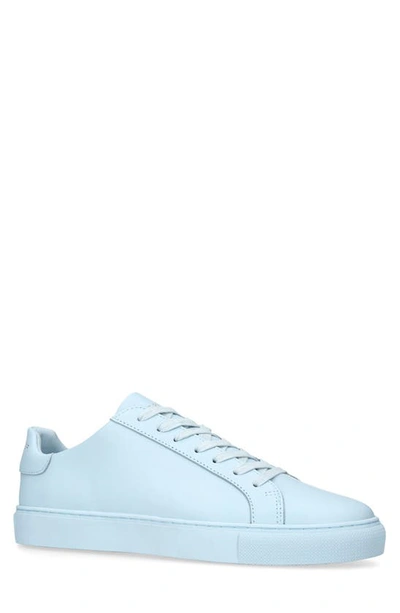 Kurt Geiger London Mens Pale Blue Lennon Logo-embossed Leather Low-top Trainers In Light/pastel