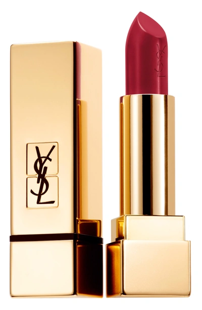 Saint Laurent Rouge Pur Couture Satin Lipstick In 72 Rouge Vinyle