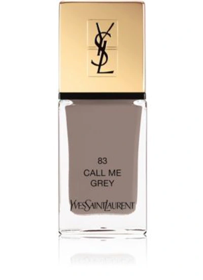 Saint Laurent Limited Edition La Laque Couture In 83 Call Me Grey