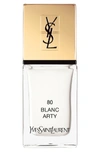 Saint Laurent La Lacque Couture Nail Polish, The Street And I Collection In 80 Blanc Arty