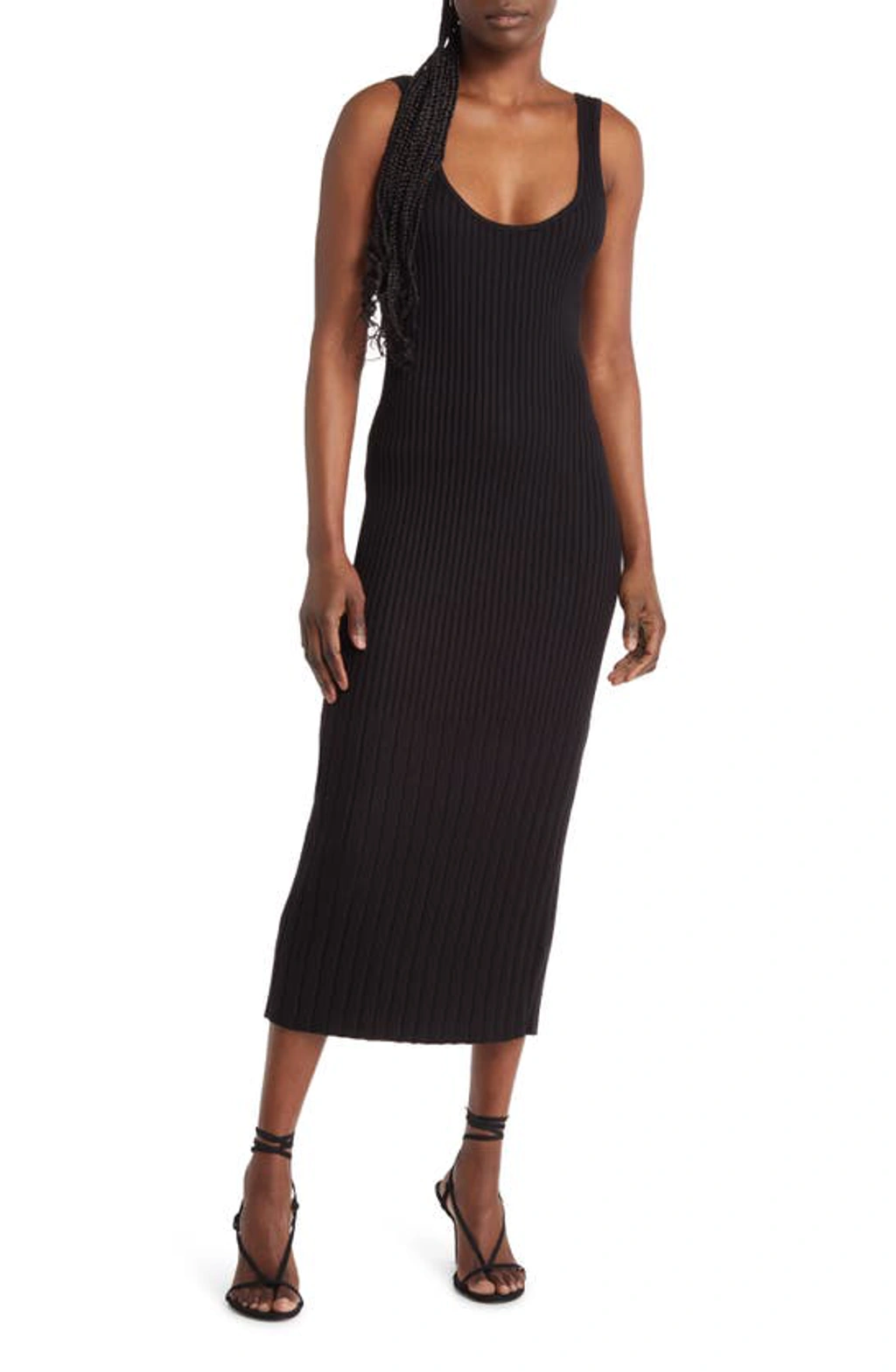 open edit ribbed sweater tank dress 30 Stylish, Cheap Dresses All Under $100