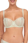 Chantelle Lingerie Day To Night Underwire Demi Bra In Green Lily-0e