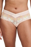 Chantelle Lingerie Champs-élysées Hipster Panties In Golden Beige Multicolor-ib