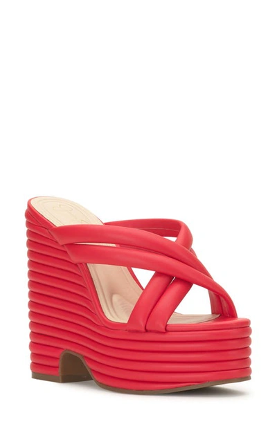 Jessica Simpson Citlali Platform Sandal In Dahlia Red