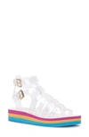 Jessica Simpson Bimala Platform Sandal In Clear/pink
