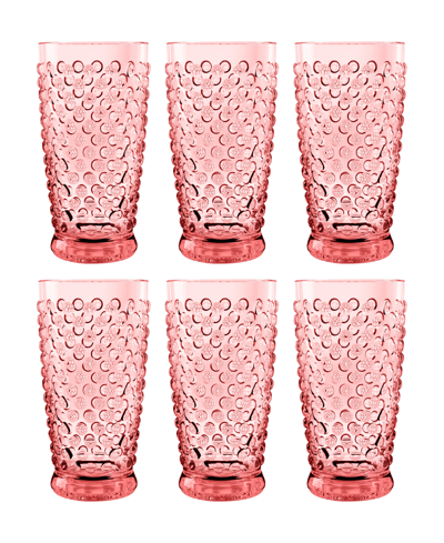 Tarhong Hobnail Jumbo Set Of 6 In Pink