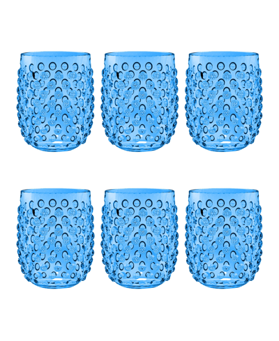 Tarhong Hobnail Jumbo Set Of 6 In Blue