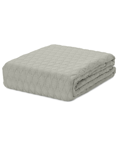 Lauren Ralph Lauren Classic 100% Cotton Blanket, Full/queen In Pale Grey