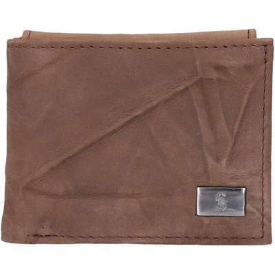 Eagles Wings Seattle Mariners Leather Bifold Wallet In Brown