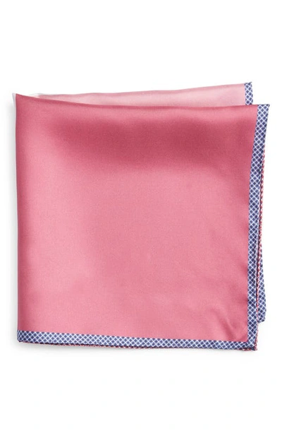 Nordstrom Panel Silk Pocket Square In Pink