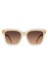 Raen Breya 54mm Square Sunglasses In Nectar/ Apricot Gradient