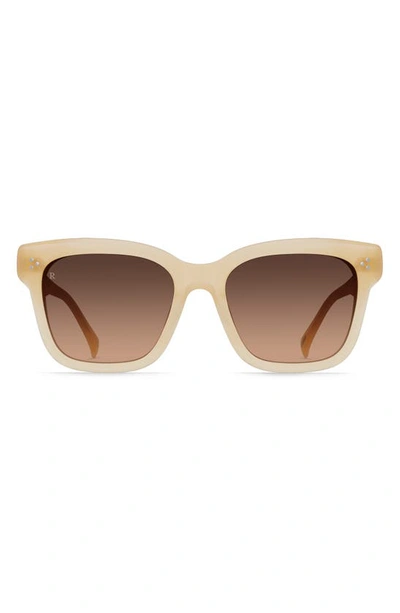 Raen Breya 54mm Square Sunglasses In Nectar/ Apricot Gradient