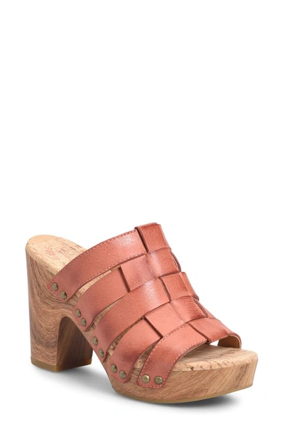 Kork-ease Devan Platform Sandal In Orange F/ G