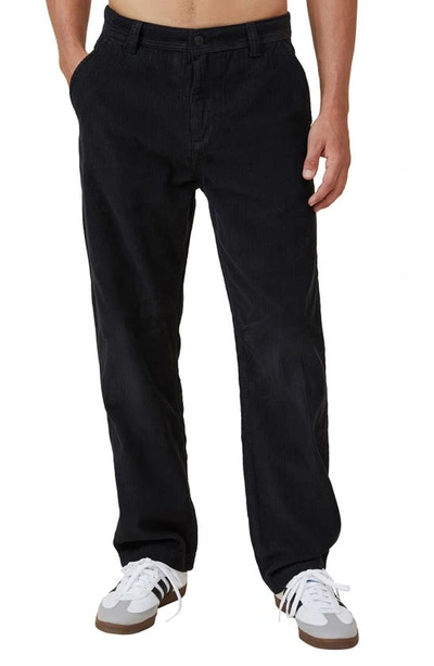 Cotton On Men's Linen Drawstring Pants In Washed Black Cord