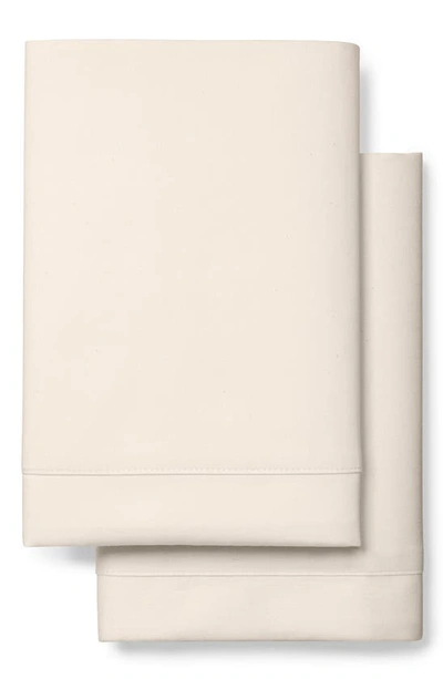 Boll & Branch Classic Hemmed 300 Thread Count Set Of 2 Organic Cotton Pillowcases In Natural