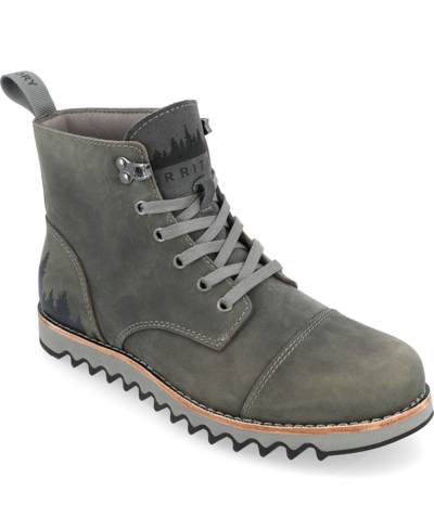 Territory Men's Zion Wide Tru Comfort Foam Lace-up Water Resistant Ankle Boots In Gray