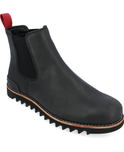 Territory Men's Yellowstone Wide Tru Comfort Foam Pull-on Water Resistant Chelsea Boots In Black