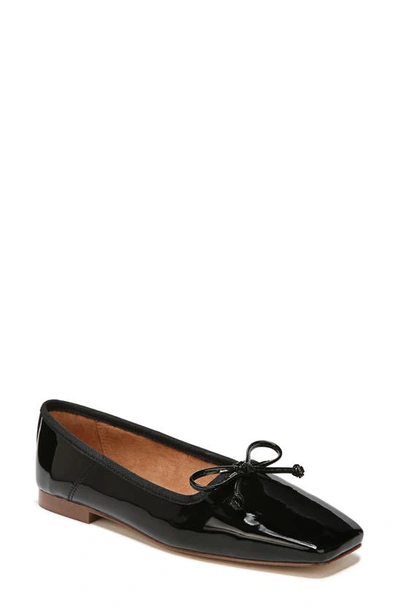 Circus Ny Teresa Square-toe Ballet Flats In Black Patent