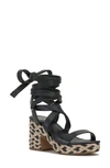 Vince Camuto Women's Roreka Strappy Espadrille High Heel Platform Sandals In Black