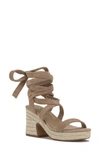 Vince Camuto Women's Roreka Strappy Espadrille High Heel Platform Sandals In Tan/beige