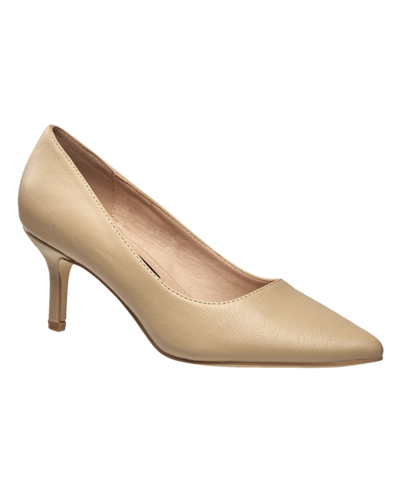 French Connection Women's Kate Flex Pumps In Nude- Faux Leather