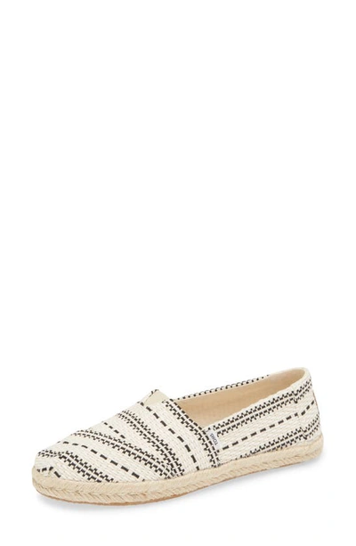 Toms Womens Natural Chunky Global Woven Rope Alpargata In Multi