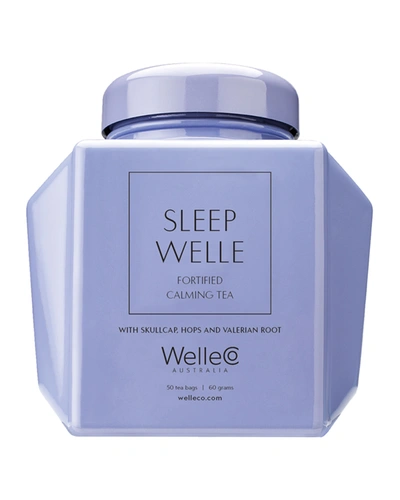Welleco Sleep Welle Fortified Calming Tea 50 Tea Bag Caddy