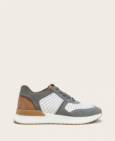 Gentle Souls Laurence Suede And Leather Jogger Sneaker In Light Grey Multi