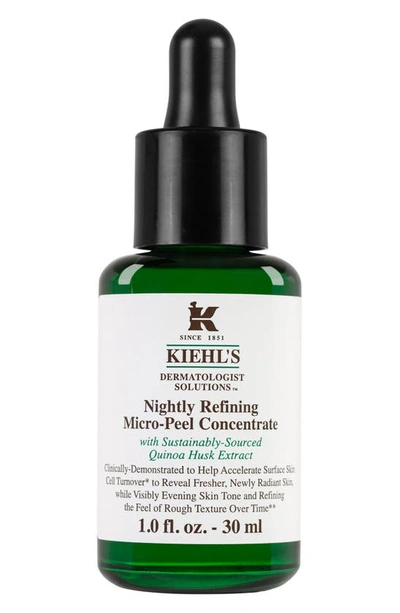 Kiehl's Since 1851 1851 Dermatologist Solutions Nightly Refining Micro-peel Concentrate 1 Oz. In White