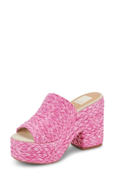 Dolce Vita Women's Elora Espadrille Platform Slide Dress Sandals