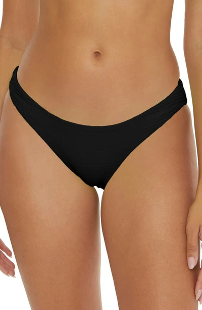 Becca Women's Color Code Shirred-back Hipster Bikini Bottoms In Black