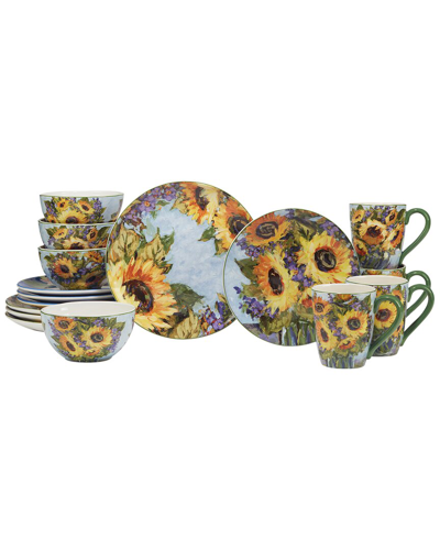 Certified International Sunflower Bouquet 16pc Dinnerware Set