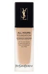 Saint Laurent All Hours Full Coverage Matte Foundation Broad Spectrum Spf 20 In Bd20 Warm Ivory