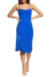 Dress The Population Rory Midi Dress In Blue