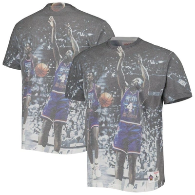Mitchell & Ness Men's  Detroit Pistons Above The Rim Graphic T-shirt In Gray