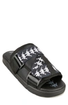 Kappa Active Kappa 222 Banda Mitel Slide Sandal In Black-white-black