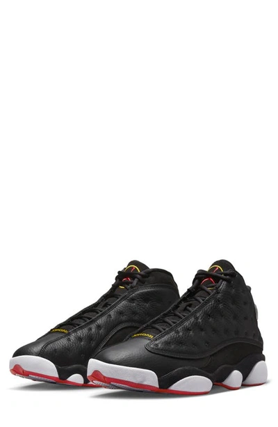 Jordan Air  13 Retro High Top Sneaker In Black