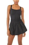 Free People Movement Way Home Skort Romper In Black