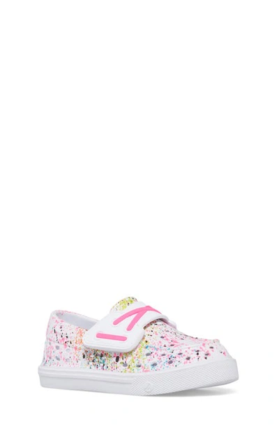 Sperry Kids' Bahama Float Boat Shoe In White Multi