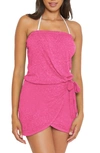 Becca Racerback Cover-up Dress In Pink Flambe