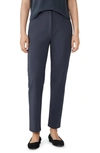 Eileen Fisher High Waist Ankle Pants In Ocean