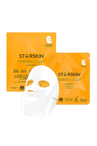 Starskin After Party Brightening Bio-cellulose Second Skin Face Mask In Nero