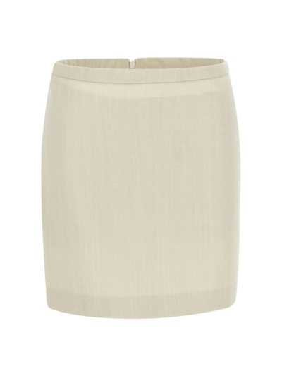 Sportmax Ossola Mini Skirt In Cream