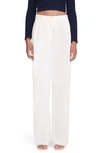 Staud Luisa Wide Leg Pants In Ivory