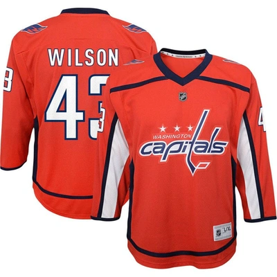 Outerstuff Kids' Youth Tom Wilson Red Washington Capitals Home Replica Player Jersey